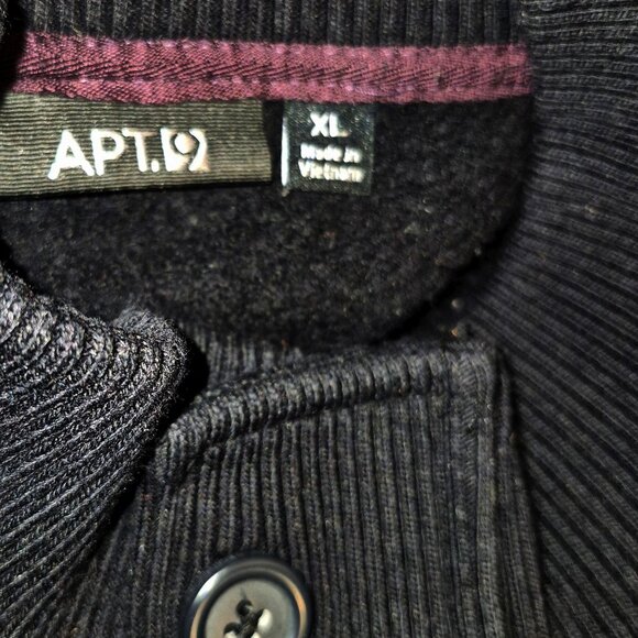 APT. 9 sweater-jacket, Dark Black, in size XL - Picture 12 of 12